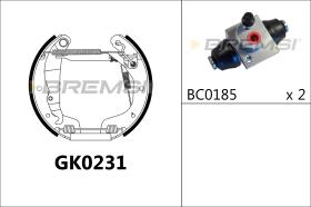 BREMS GK0231 - KIT PREM. GANASCE - FAST SHOES KIT