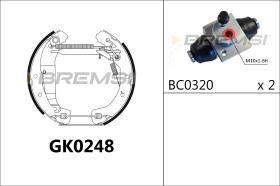 BREMS GK0248 - KIT PREM. GANASCE - FAST SHOES KIT