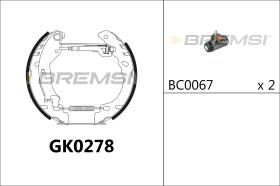 BREMS GK0278 - KIT PREM. GANASCE - FAST SHOES KIT