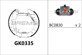 BREMS GK0335 - KIT PREM. GANASCE - FAST SHOES KIT