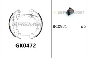 BREMS GK0472 - KIT PREM. GANASCE - FAST SHOES KIT