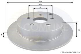 COMLI ADC01103 - COATED BRAKE DISC