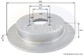 COMLI ADC01104 - COATED BRAKE DISC - SUPERSEDES ADC01119