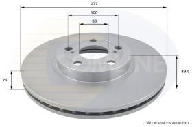 COMLI ADC01109V - COATED BRAKE DISC - SUPERSEDES ADC01109