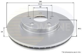 COMLI ADC01112V - COATED BRAKE DISC