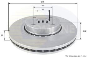 COMLI ADC01118V - BRAKE DISC - S/S TO ADC01114V