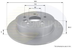 COMLI ADC01121 - COATED BRAKE DISC