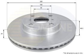 COMLI ADC01126V - COATED BRAKE DISC - SUPERSEDES ADC01128V