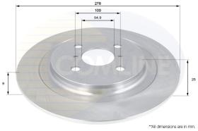 COMLI ADC01132 - COATED BRAKE DISC