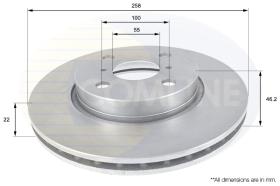 COMLI ADC01133V - COATED BRAKE DISC