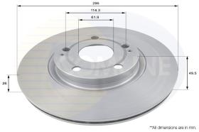 COMLI ADC01134V - COATED BRAKE DISC