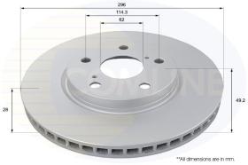 COMLI ADC01138V - COATED BRAKE DISC