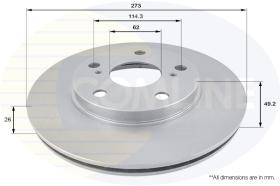 COMLI ADC01139V - COATED BRAKE DISC