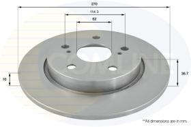 COMLI ADC01146 - COATED BRAKE DISC