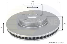 COMLI ADC01147V - COATED BRAKE DISC