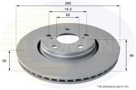 COMLI ADC01150V - COATED BRAKE DISC