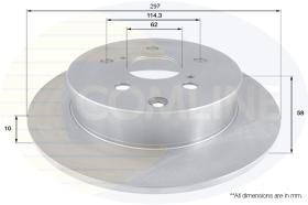 COMLI ADC01153 - COATED BRAKE DISC