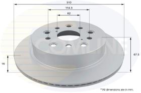 COMLI ADC01160V - COATED BRAKE DISC