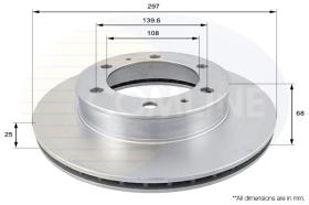 COMLI ADC01169V - COATED BRAKE DISC