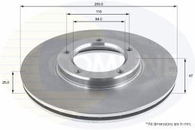 COMLI ADC0142V - COATED BRAKE DISC