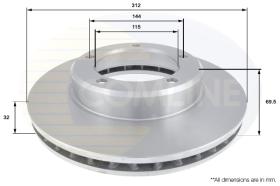 COMLI ADC0182V - BRAKE DISC