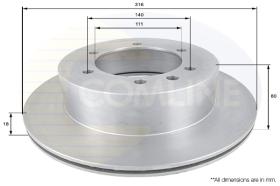 COMLI ADC0245V - BRAKE DISC