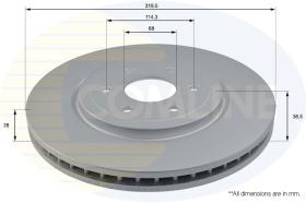 COMLI ADC0269V - COATED BRAKE DISC