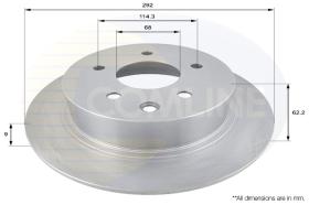 COMLI ADC0275 - COATED BRAKE DISC - SUPERSEDES ADC2908