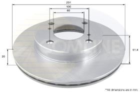 COMLI ADC0276V - COATED BRAKE DISC