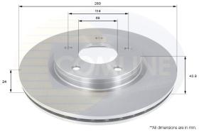 COMLI ADC0277V - COATED BRAKE DISC