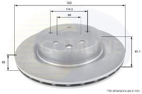 COMLI ADC0278V - BRAKE DISC