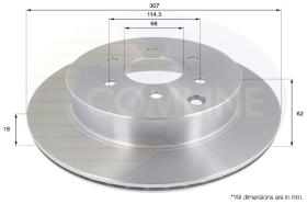 COMLI ADC0282V - COATED BRAKE DISC - SUPERSEDES ADC5023V