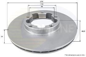 COMLI ADC0286V - COATED BRAKE DISC