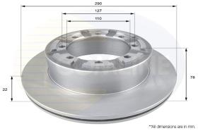 COMLI ADC0287V - COATED BRAKE DISC