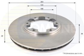 COMLI ADC0291V - COATED BRAKE DISC