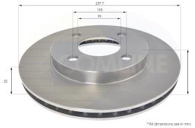 COMLI ADC0292V - COATED BRAKE DISC