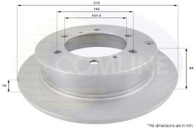 COMLI ADC0327 - COATED BRAKE DISC