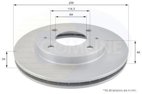 COMLI ADC0333V - BRAKE DISC - SUPERSEDES ADC0334V