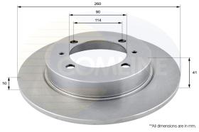 COMLI ADC0355 - COATED BRAKE DISC