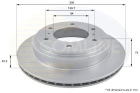 COMLI ADC0360V - COATED BRAKE DISC