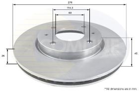 COMLI ADC0364V - BRAKE DISC