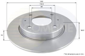 COMLI ADC0372 - COATED BRAKE DISC