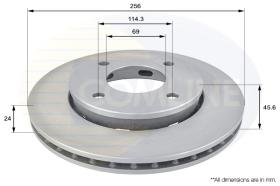 COMLI ADC0374V - COATED BRAKE DISC