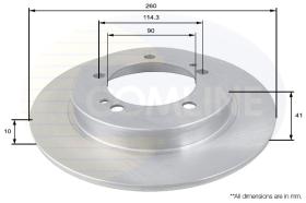 COMLI ADC0376 - BRAKE DISC