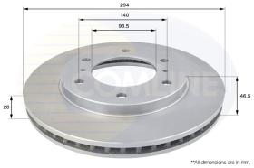 COMLI ADC0378V - COATED BRAKE DISC - SUPERSEDES ADC2917V