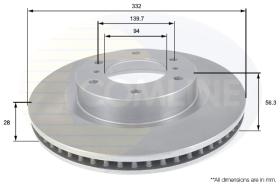 COMLI ADC0379V - COATED BRAKE DISC