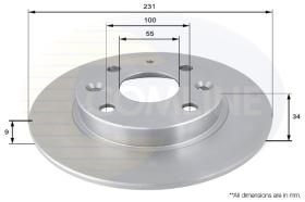 COMLI ADC0415 - BRAKE DISC