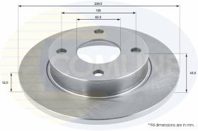 COMLI ADC0436 - BRAKE DISC