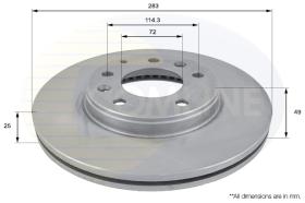 COMLI ADC0445V - COATED BRAKE DISC