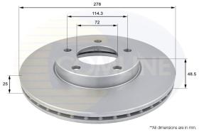 COMLI ADC0446V - COATED BRAKE DISC